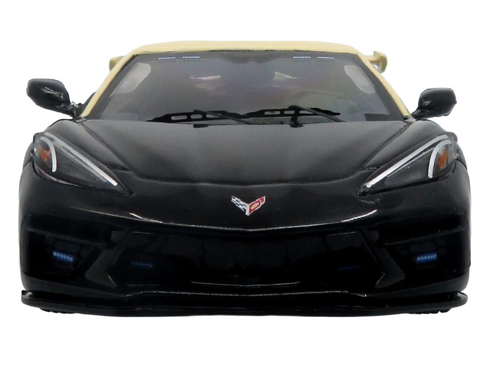 2023 Chevrolet Corvette C8 Stingray Police Interceptor "Florida Highway Patrol (FHP)" Black with Cream Top 1/43 Diecast Model by Iconic Replicas view 4