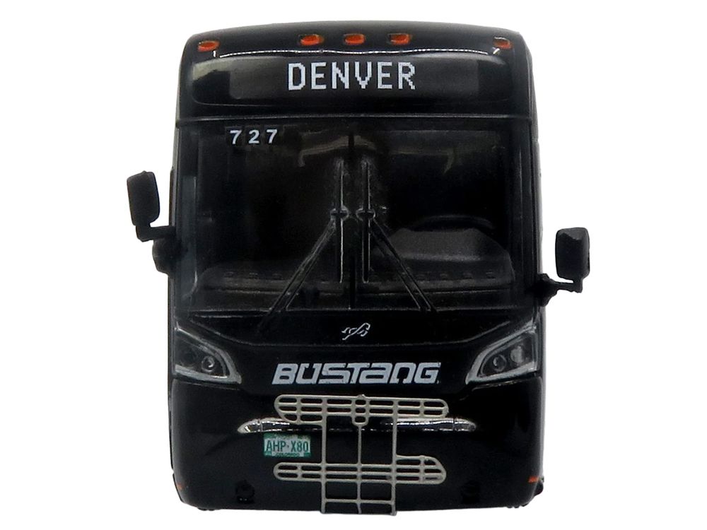MCI D4520 Commuter Coach Bus "Bustang - Colorado Department of Transportation" Black "The Bus & Motorcoach Collection" Limited Edition to 504 pieces Worldwide 1/87 (HO) Scale Diecast Model by Iconic Replicas view 4
