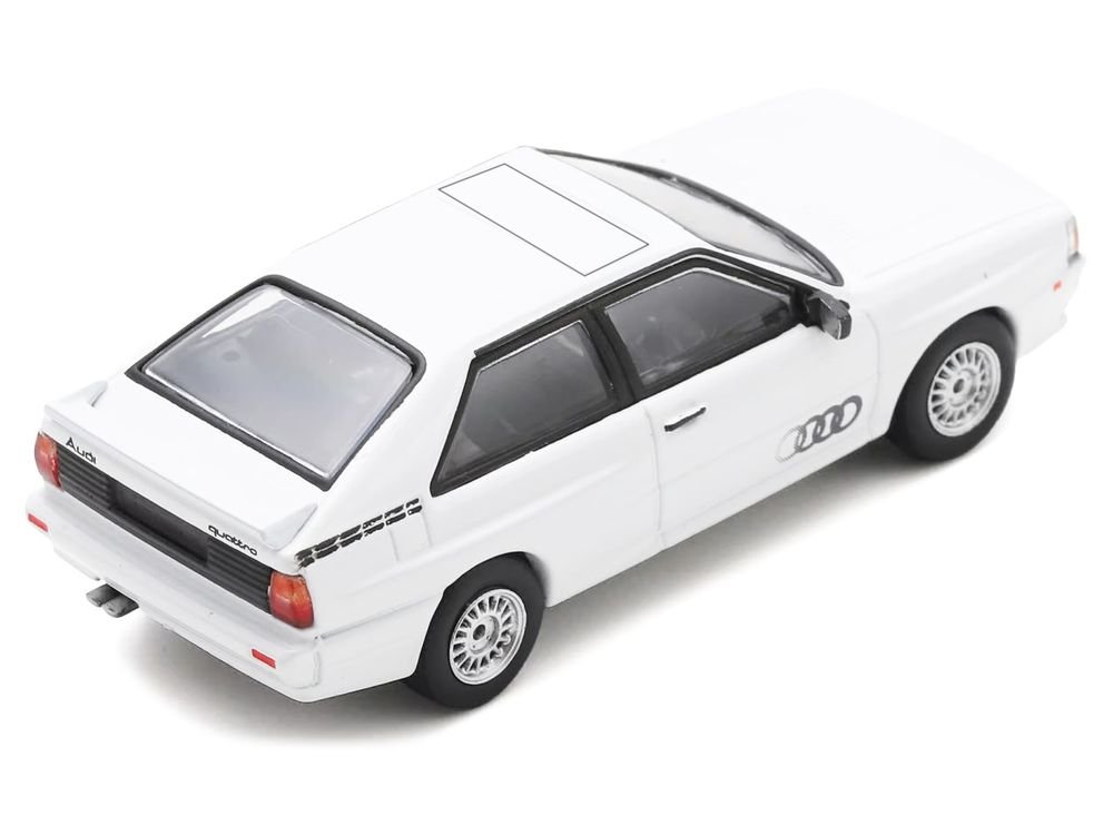 Audi Quattro White 1/64 Diecast Model Car by Schuco view 3