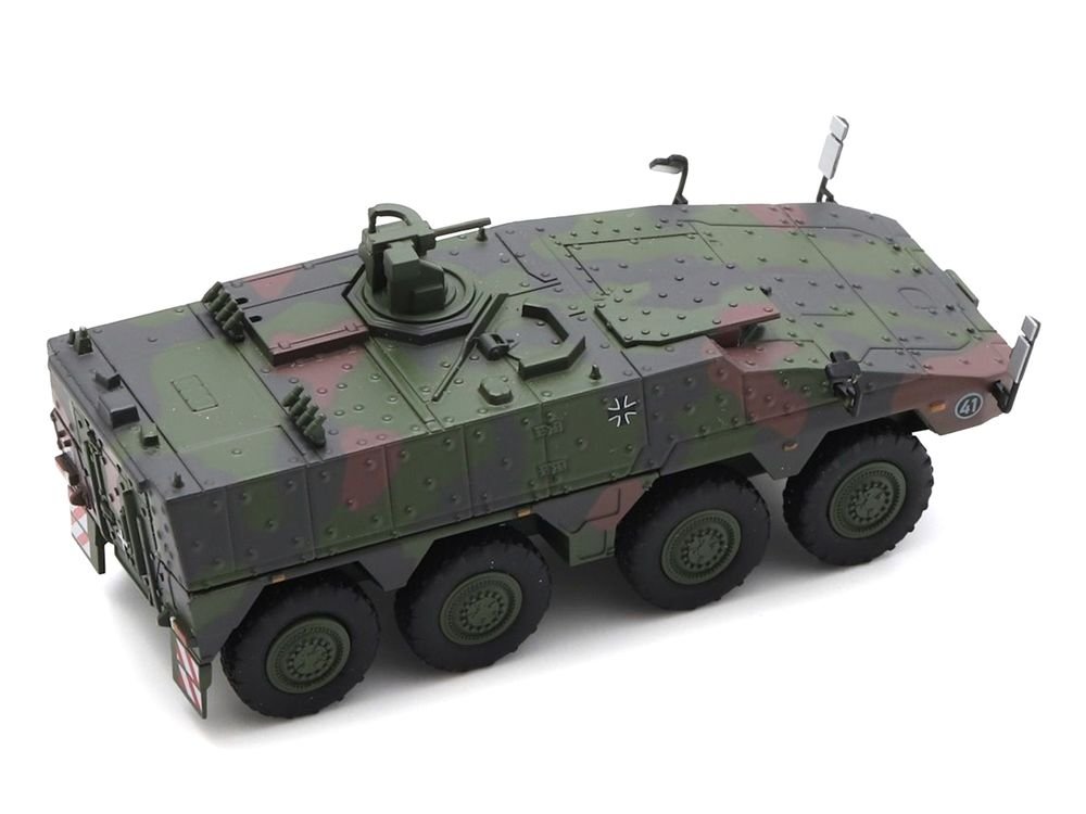 Tpz. Tank Boxer "German Army" Green Camouflage 1/87 (HO) Scale Diecast Model Car by Schuco view 3