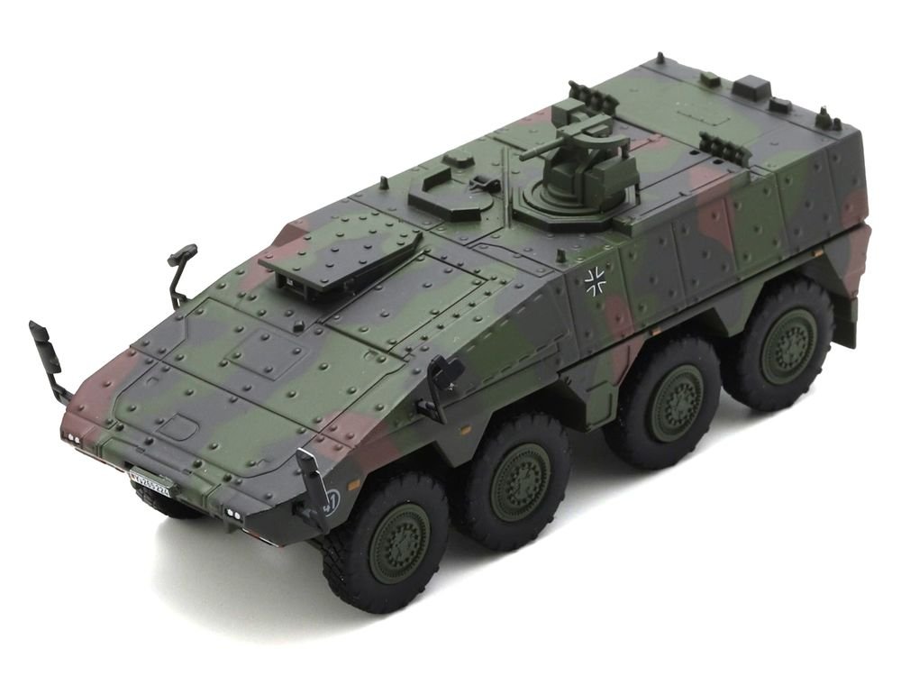 Tpz. Tank Boxer "German Army" Green Camouflage 1/87 (HO) Scale Diecast Model Car by Schuco view 4