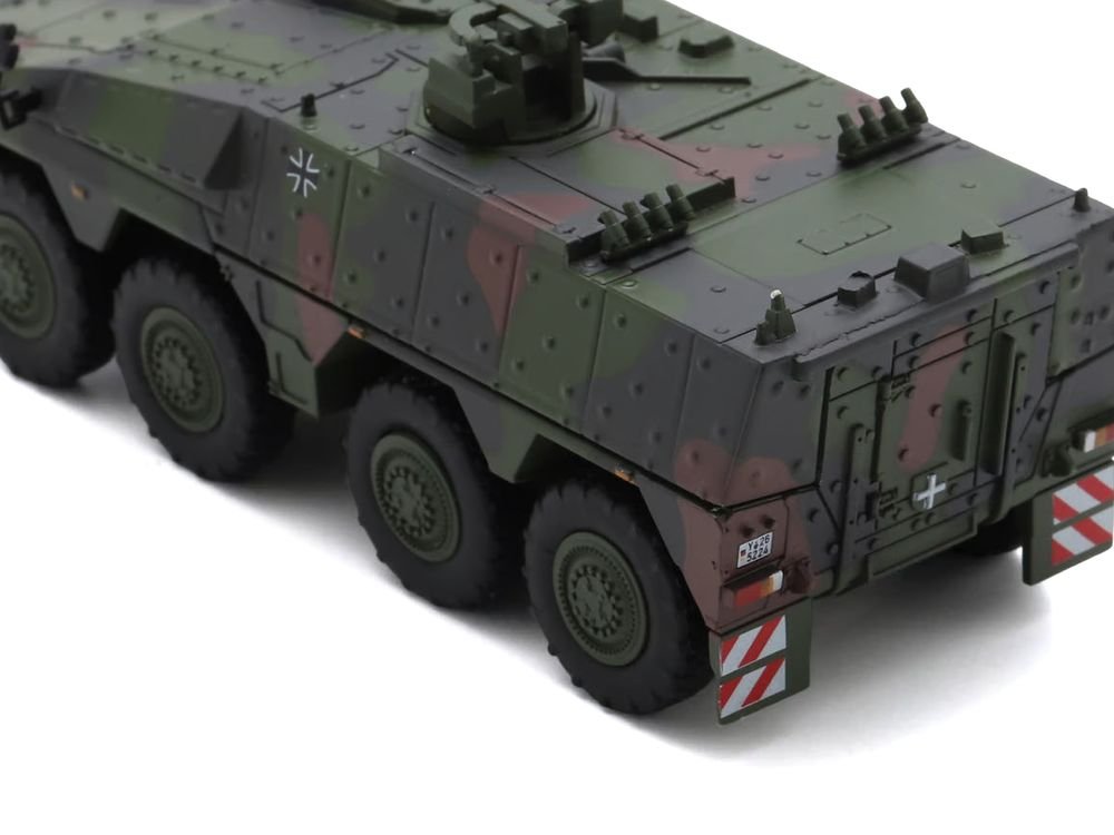 Tpz. Tank Boxer "German Army" Green Camouflage 1/87 (HO) Scale Diecast Model Car by Schuco view 5