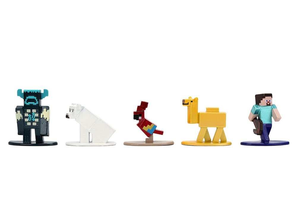 Set of 12 Diecast Figures "Minecraft" Video Game Wave 2 "Nano Metalfigs" Series Diecast models by Jada view 5