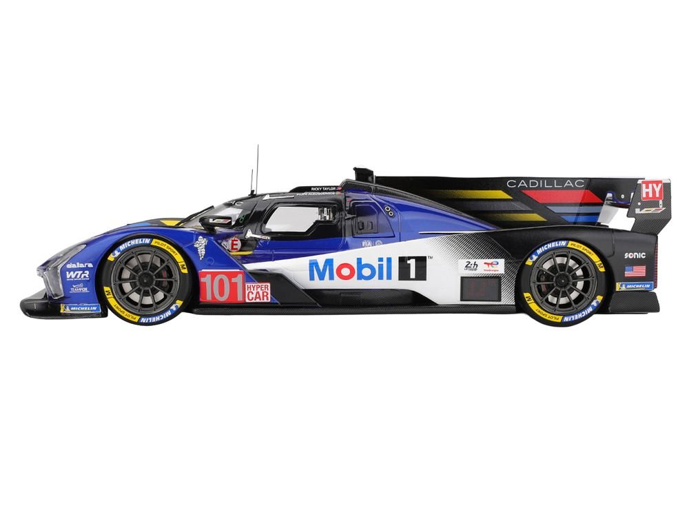 Cadillac V-Series.R #101 Filipe Albuquerque - Jordan Taylor - Ricky Taylor "Cadillac Wayne Taylor Racing" FIA WEC "24 Hours of Le Mans" (2025) 1/18 Model Car by Top Speed view 3