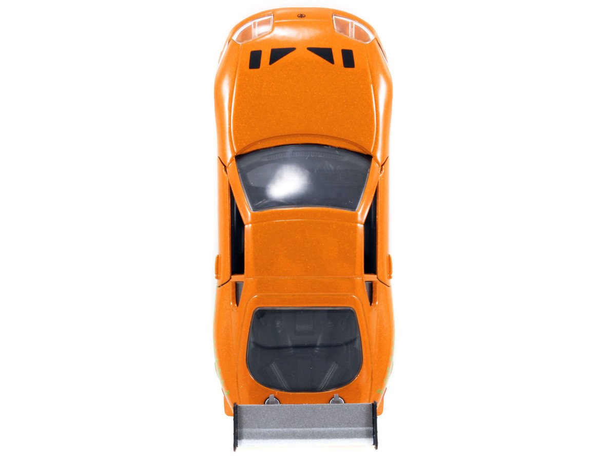 Brian's Toyota Supra Orange with Graphics "The Fast and the Furious" (2001) Movie "Fast & Furious 25th Anniversary" Series 1/32 Diecast Car Model by Jada view 4