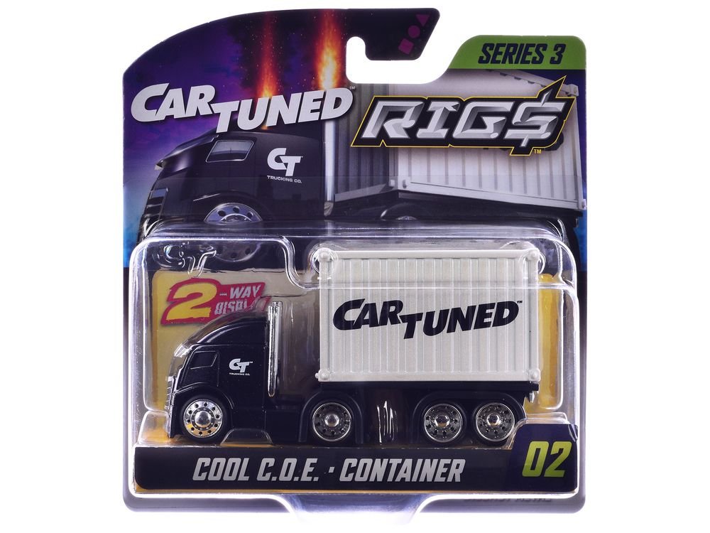 "Rigs" Container Case Series 3 Set of 4 Pieces Diecast Model Cars by CarTuned view 2