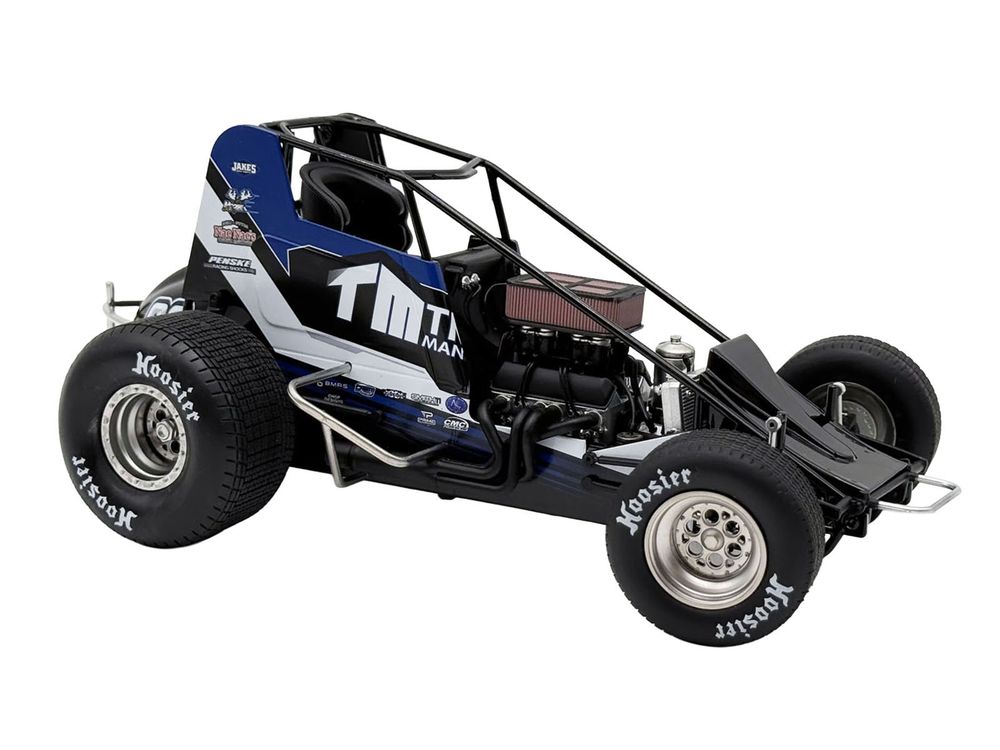 Winged Sprint Car #23 Chase Dietz "Treyco Manufacturing - Mountain Ridge Metals" (2026) 1/18 Diecast Model Car by ACME view 2