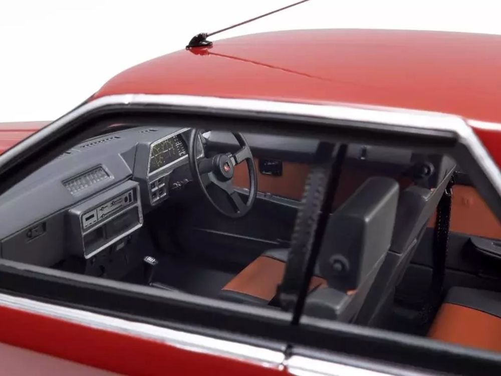 Nissan Skyline 2000 Turbo Intercooler RS-X RHD (Right Hand Drive) Red and Black 1/18 Model Car by Kyosho view 2