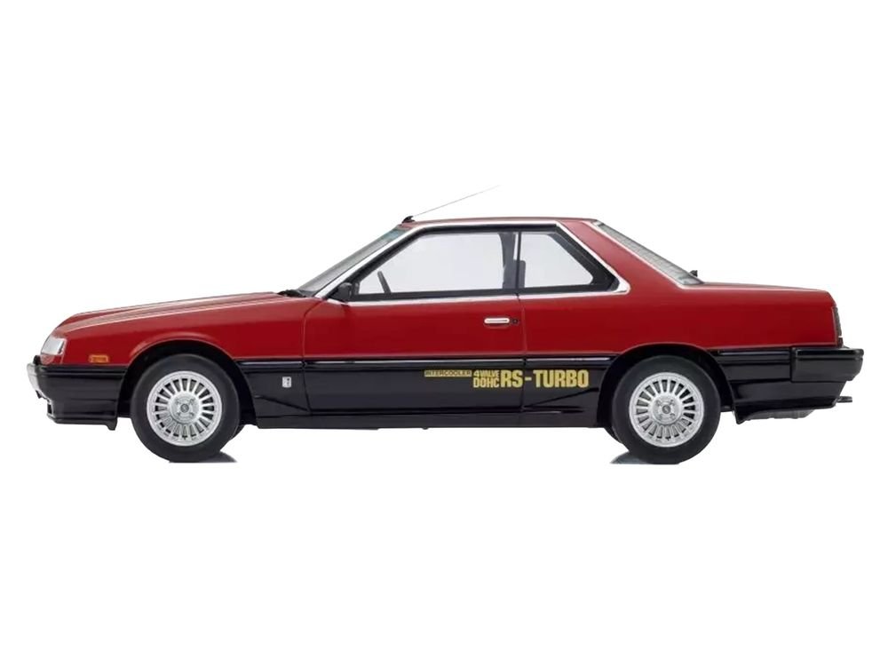 Nissan Skyline 2000 Turbo Intercooler RS-X RHD (Right Hand Drive) Red and Black 1/18 Model Car by Kyosho view 3