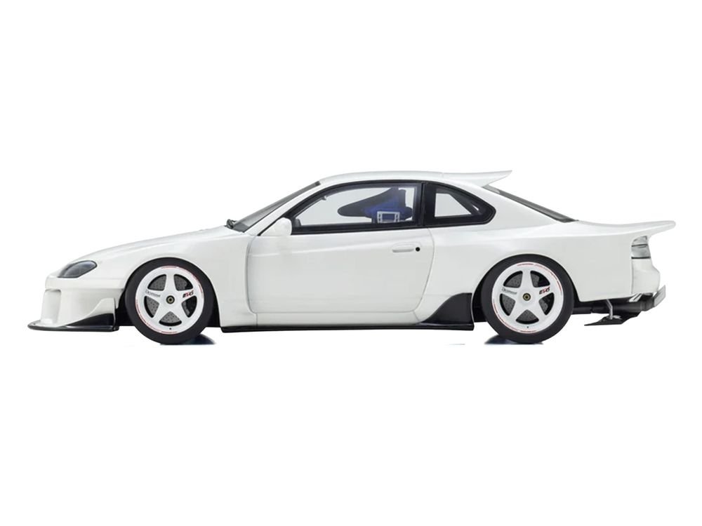 Nissan Silvia (S15) "Khyzyl Saleem" White 1/18 Model Car by Kyosho view 3