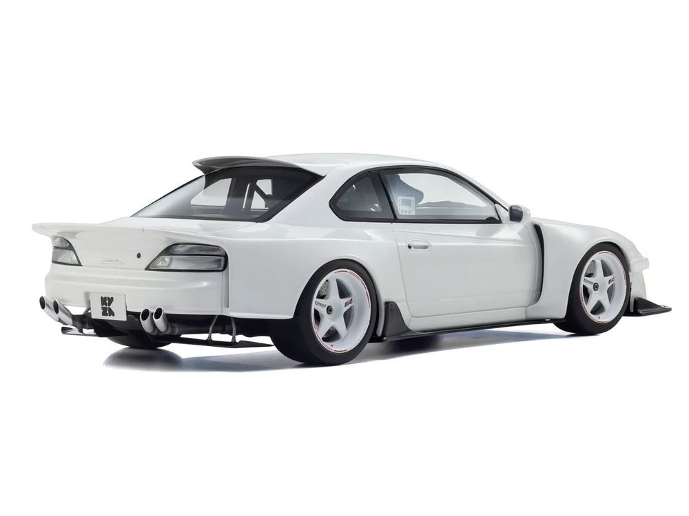 Nissan Silvia (S15) "Khyzyl Saleem" White 1/18 Model Car by Kyosho view 4