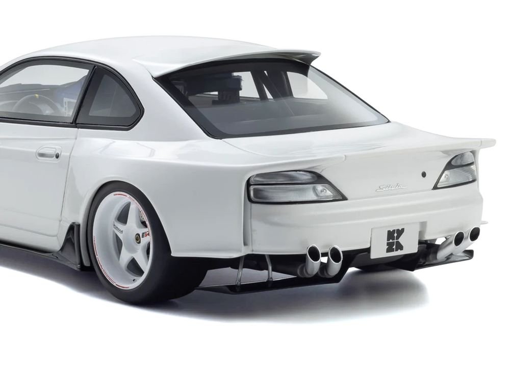 Nissan Silvia (S15) "Khyzyl Saleem" White 1/18 Model Car by Kyosho view 5