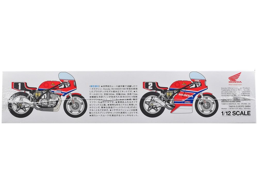 Model Kit Honda RS1000 Endurance Racer Motorcycle 1/12 Scale Model by Tamiya view 5