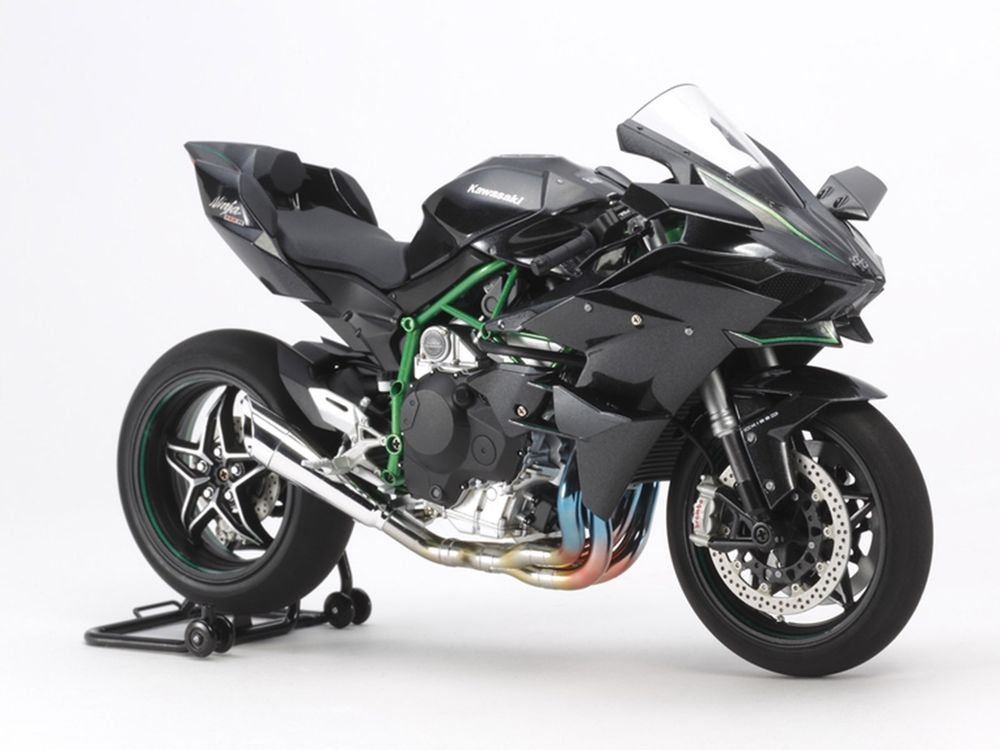 Model Kit Kawasaki Ninja H2R Motorcycle 1/12 Scale Model by Tamiya view 3