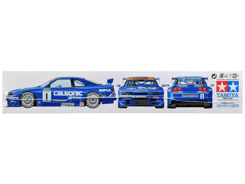 Model Kit Nissan Skyline GT-R "Calsonic" 1/24 Scale Model by Tamiya view 3