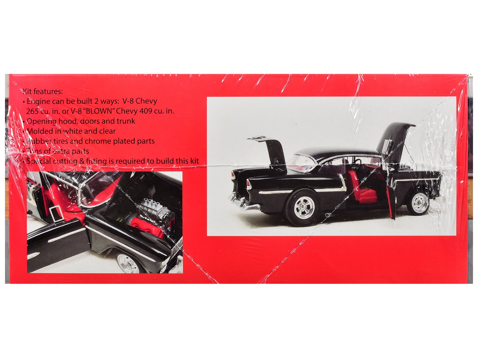 Skill 3 Model Kit 1955 Chevrolet Custom Street Rod "X-Parts Garage" 1/25 Scale Model by Atlantis view 4