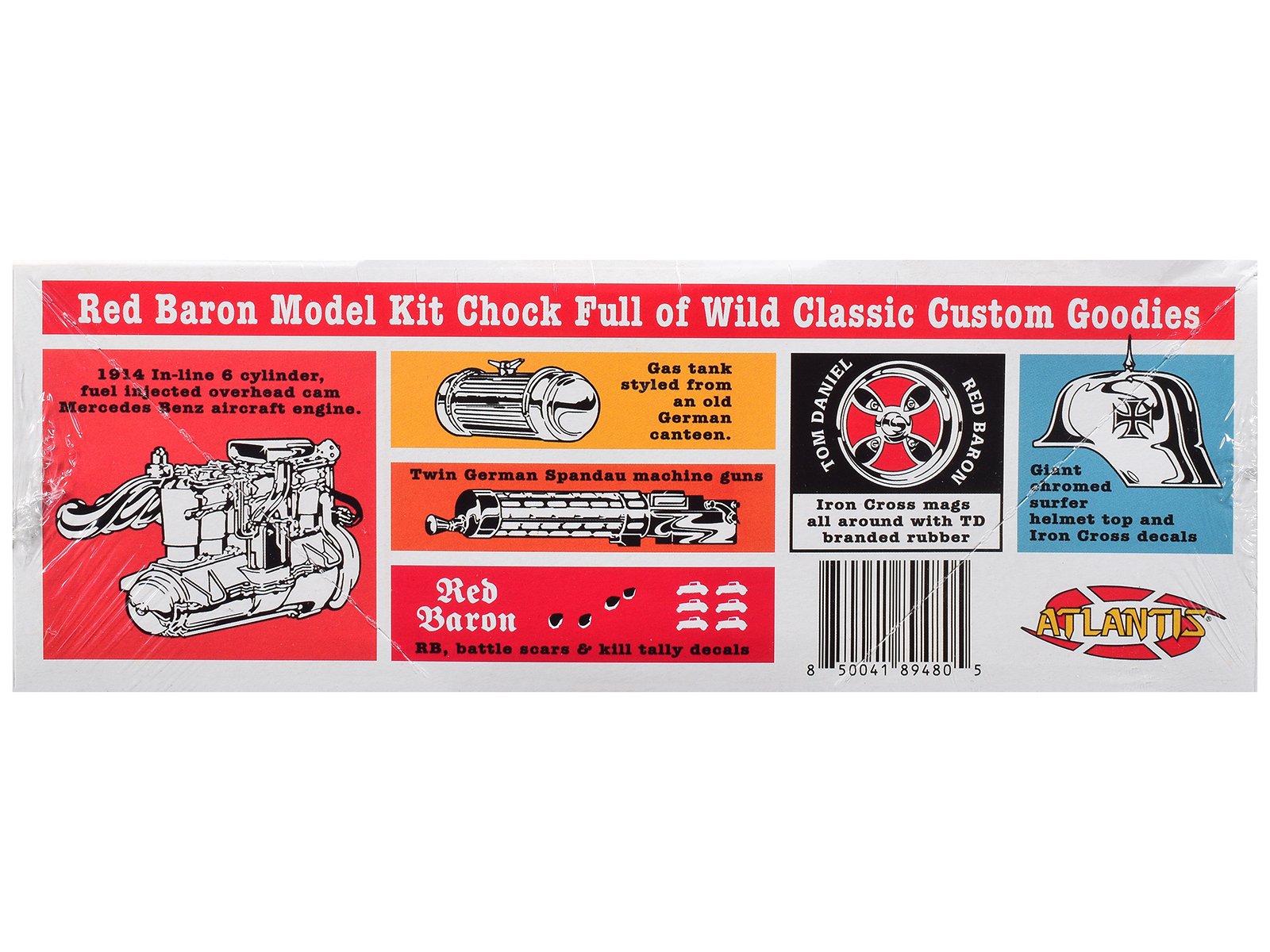 Skill 2 Model Kit Tom Daniel's Red Baron Show Rod 1/24 Scale Model by Atlantis view 2