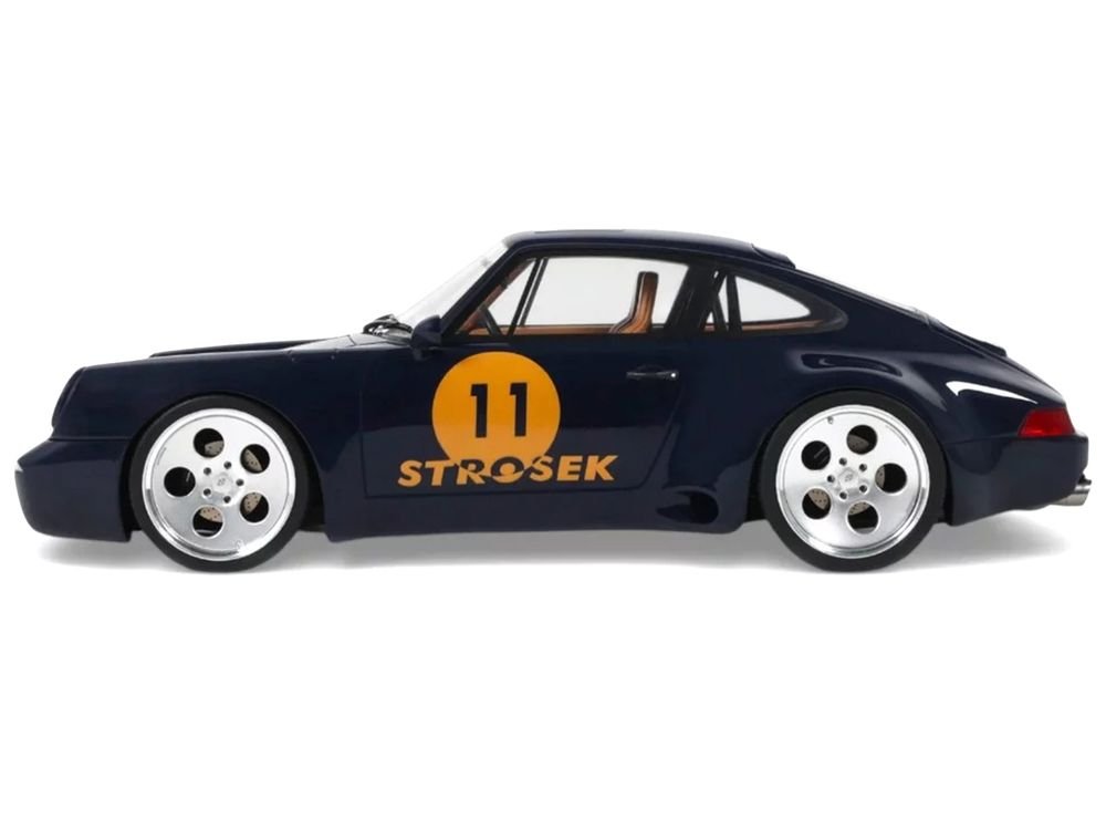 2024 Porsche 911 Strosek Mega 30 #11 Blue 1/18 Model Car by GT Spirit view 4