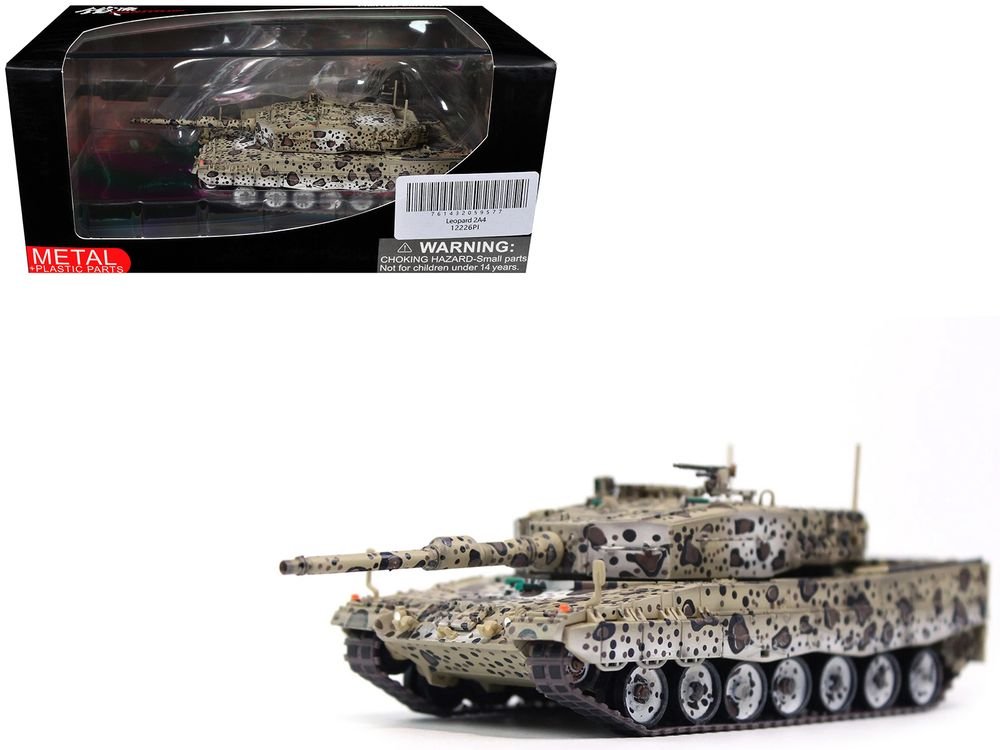 Leopard 2A4 Main Battle Tank "Jaguar Scheme" Austrian Army "Armor Premium" Series 1/72 Diecast Model by Panzerkampf