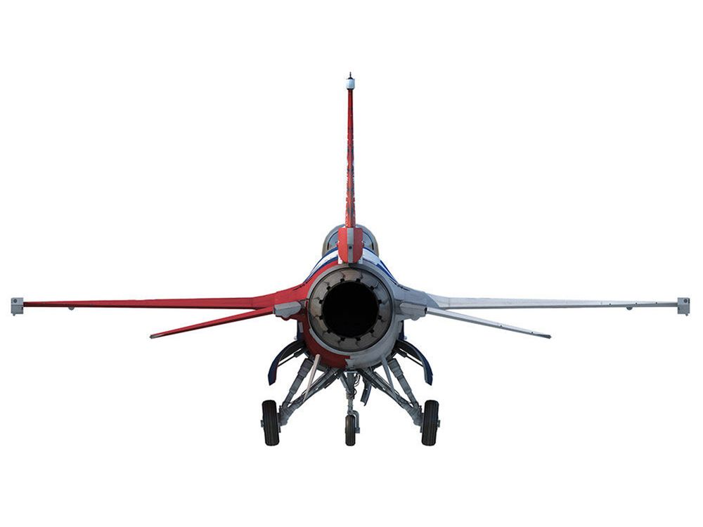 Lockheed F-16C Fighting Falcon Fighter Aircraft "301st FW 457th FS Spads 75th Anniversary" (2019) United States Air Force "Collector Series" 1/100 Diecast Model by Air Force 1 view 3