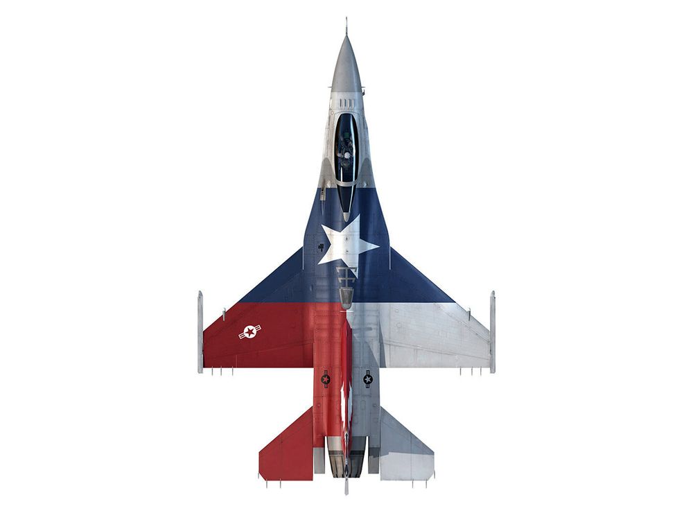 Lockheed F-16C Fighting Falcon Fighter Aircraft "301st FW 457th FS Spads 75th Anniversary" (2019) United States Air Force "Collector Series" 1/100 Diecast Model by Air Force 1 view 4