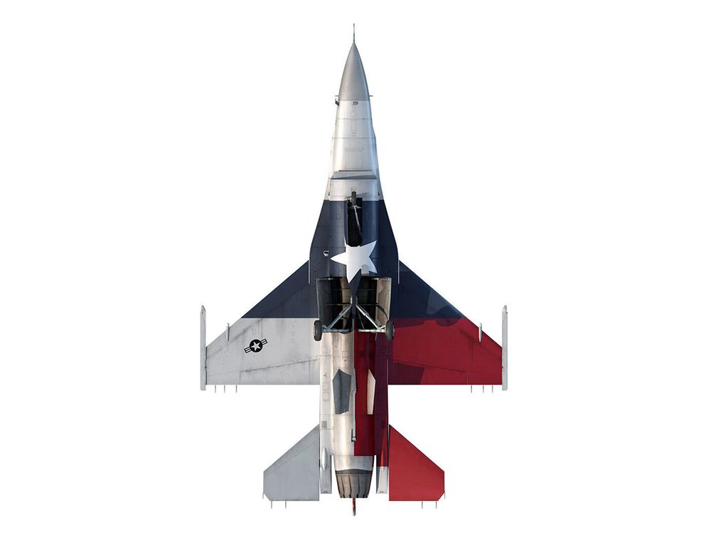 Lockheed F-16C Fighting Falcon Fighter Aircraft "301st FW 457th FS Spads 75th Anniversary" (2019) United States Air Force "Collector Series" 1/100 Diecast Model by Air Force 1 view 5