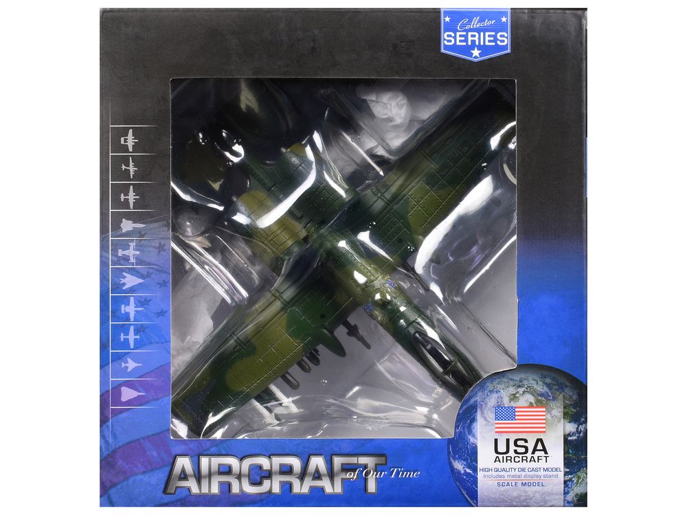 Fairchild Republic A-10 Thunderbolt II Aircraft "23rd TFW 74th TFS Flying Tigers" United States Air Force "Collector Series" 1/144 Diecast Model by Air Force 1 view 4