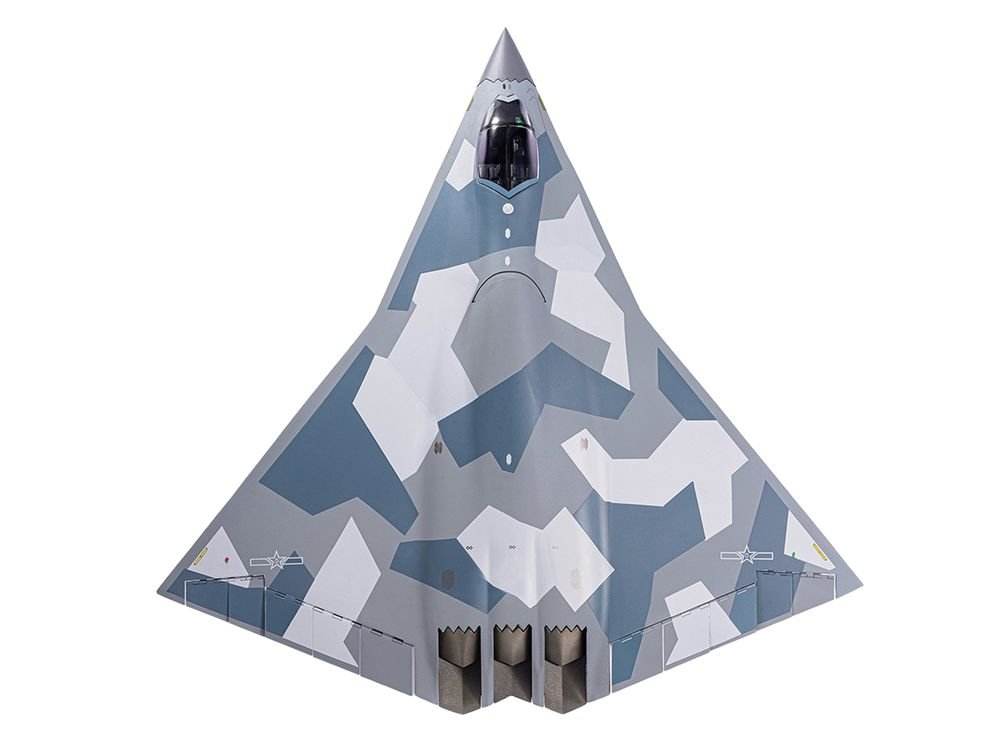 CAC J-36 Stealth Aircraft "People's Liberation Army Air Force" 1/72 Diecast Model by Air Force 1 view 2