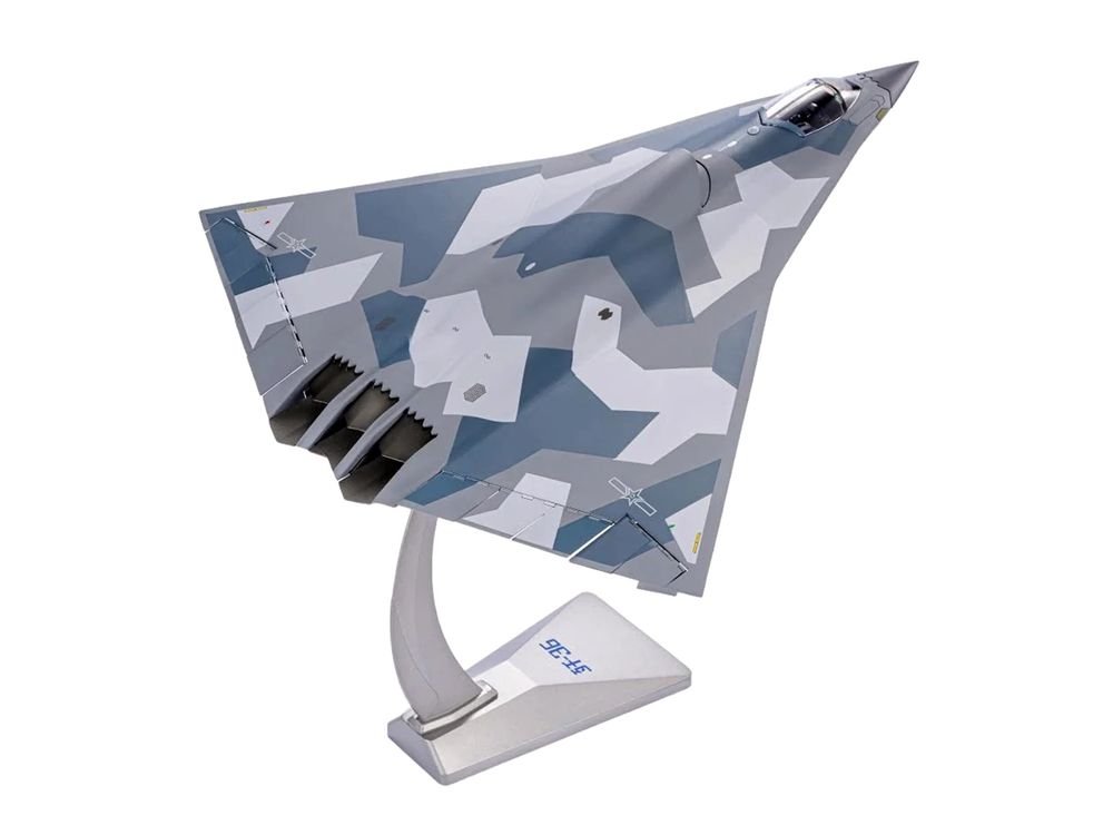 CAC J-36 Stealth Aircraft "People's Liberation Army Air Force" 1/72 Diecast Model by Air Force 1 view 5