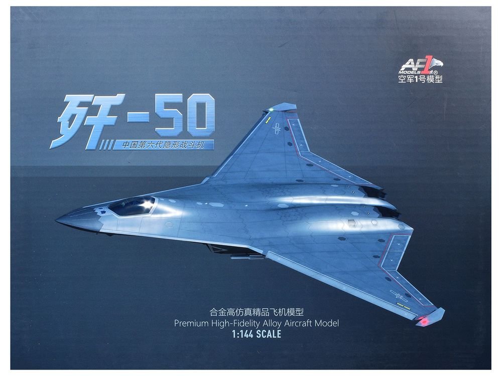 Shenyang J-50 Stealth Aircraft "People's Liberation Army Air Force" 1/144 Diecast Model by Air Force 1 view 3