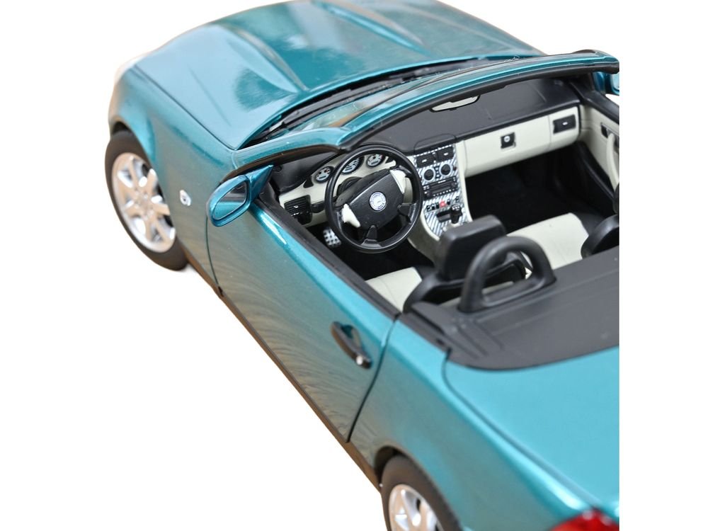 1996 Mercedes-Benz SLK Convertible Vivianit Green Metallic 1/18 Diecast Model Car by Norev view 5