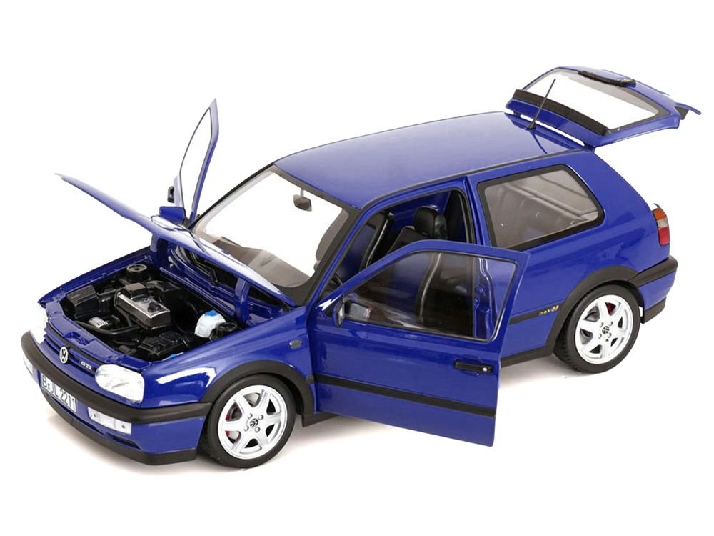 1994 Volkswagen Golf GTI Color Concept Jazz Blue 1/18 Diecast Model Car by Norev view 2