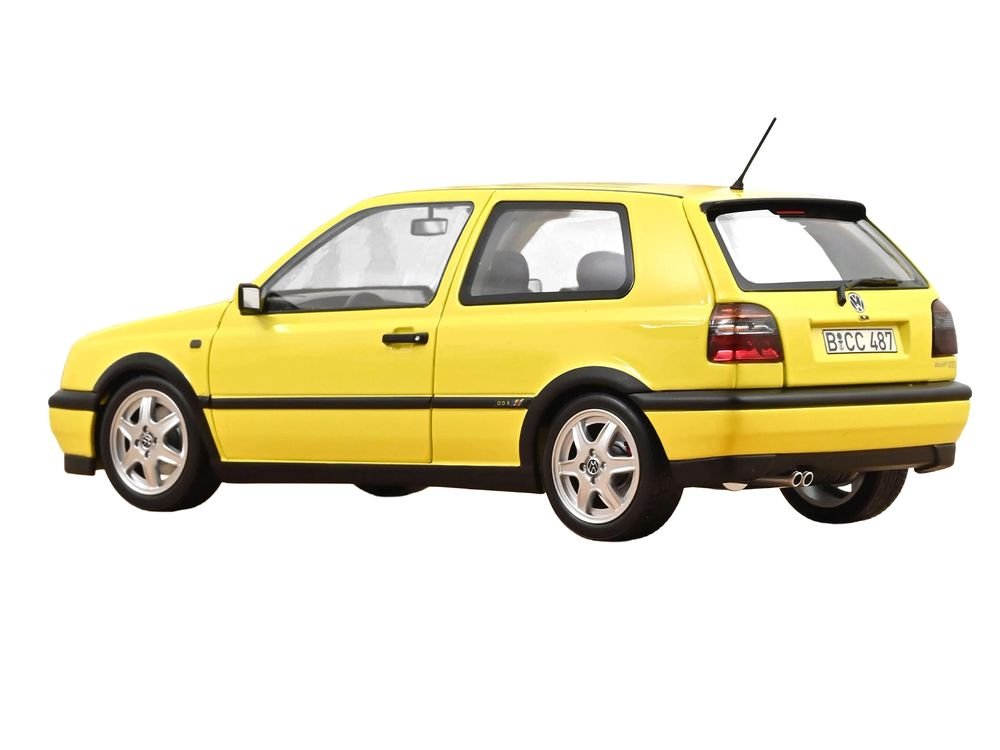 1994 Volkswagen Golf GTI Color Concept Yellow 1/18 Diecast Model Car by Norev view 5