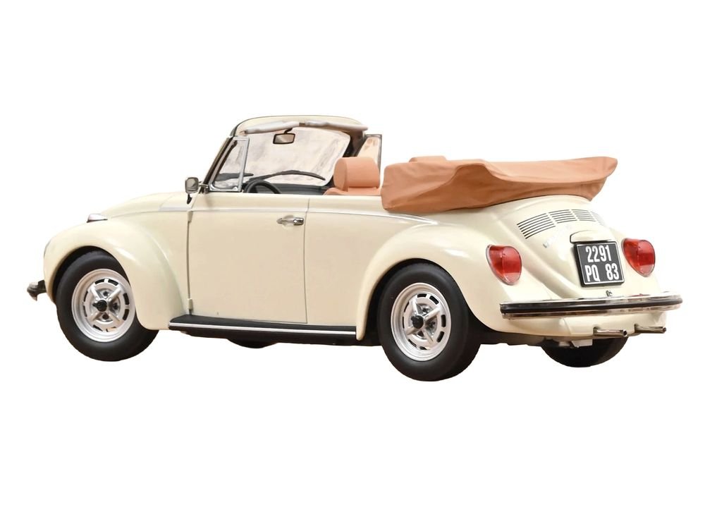 1972 Volkswagen 1303 Beetle Cabriolet Cream White 1/18 Diecast Model Car by Norev view 4