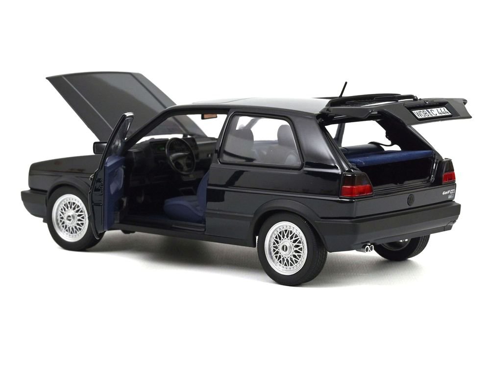 1991 Volkswagen Golf GTI Edition Blue Moonlight Blue Metallic 1/18 Diecast Model Car by Norev view 2