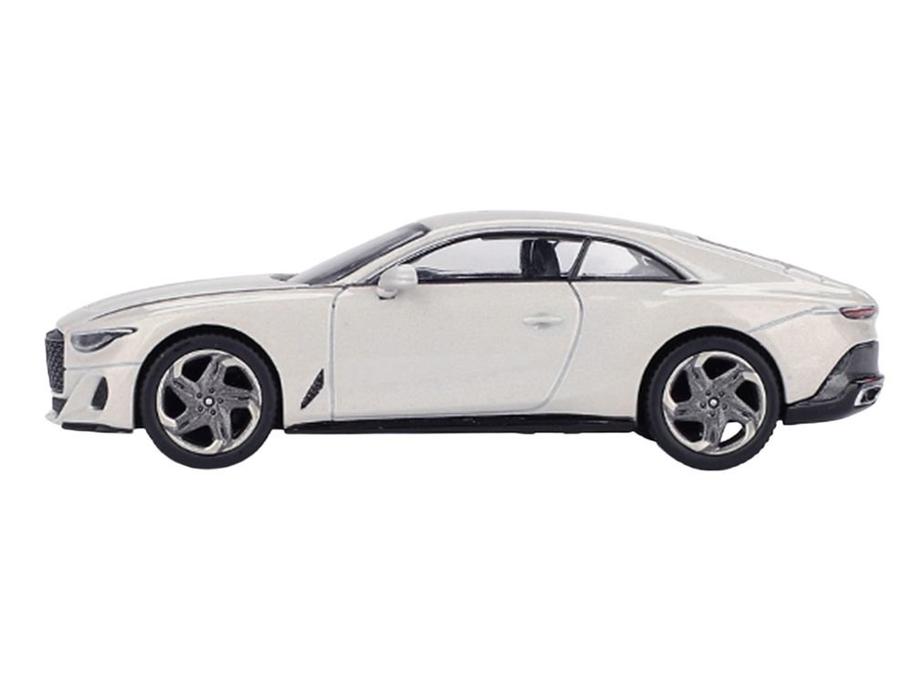 Bentley Batur Bonneville Pearl White Metallic Limited Edition 1/64 Die Cast Model Car by Mini GT view 2