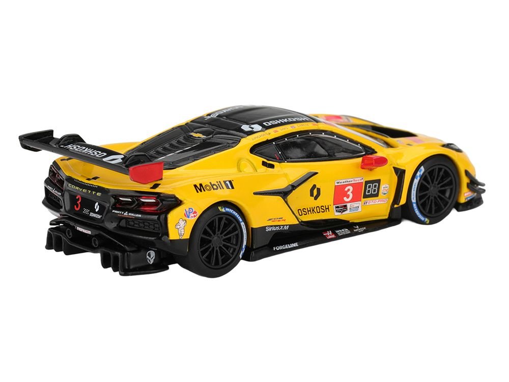 Chevrolet Corvette Z06 GT3.R #3 Antonio Garcia - Daniel Juncadella - Alexander Sims "Corvette Racing by Pratt Miller Motorsports" GTD Pro Class 2nd Place IMSA "24 Hours of Daytona" (2025) Limited Edition 1/64 Die Cast Model Car by Mini GT view 4