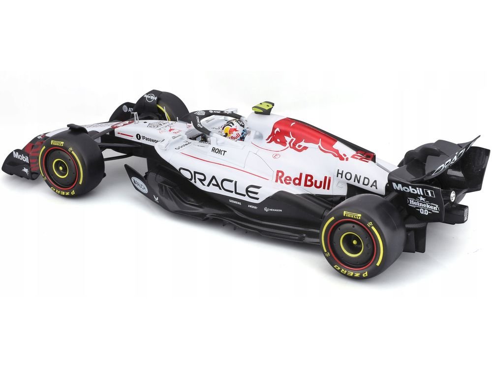 Red Bull Racing RB21 #22 Yuki Tsunoda "Oracle" Formula One F1 "Japanese GP" (2025) "Race" Series 1/18 Diecast Model Car by Bburago view 2