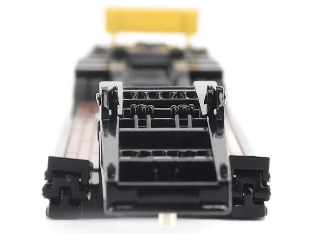 Trail King TK170 Hydraulic Detachable Gooseneck Lowboy Trailer Black with Jeep and Booster "Transport Series" 1/64 Diecast Model by Diecast Masters view 4