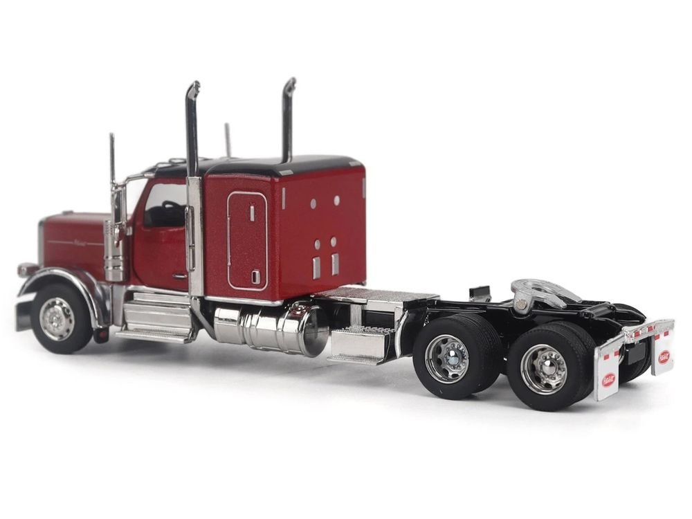 Peterbilt 589 Tandem-Axle Legendary Package Truck Tractor with 58" Sleeper Legendary Red "Transport Series" 1/64 Diecast Model by Diecast Masters view 3