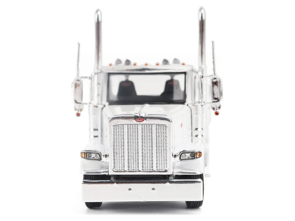Peterbilt 589 Tandem-Axle Legendary Package Truck Tractor with Day Cab White "Transport Series" 1/64 Diecast Model by Diecast Masters view 4