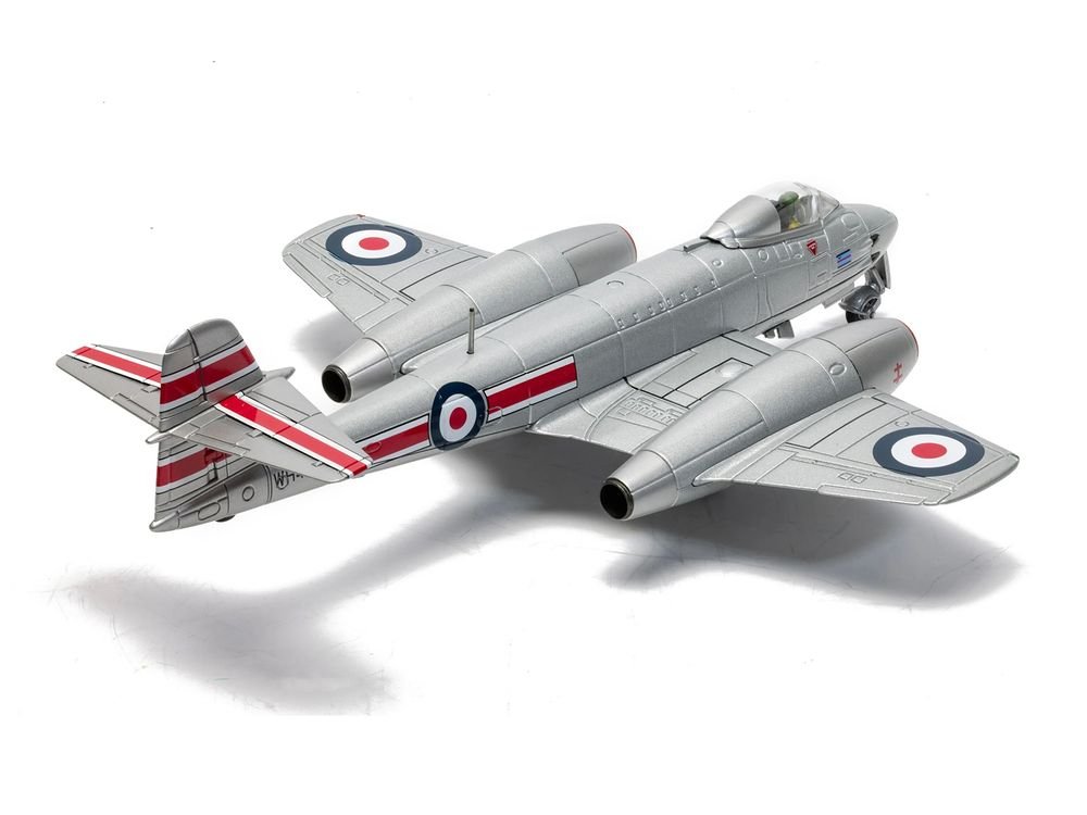 Gloster Meteor F.8 Aircraft "WH480/M Sqn Ldr John ‘Dusty’ Miller DFC No.41 Squadron Biggin Hill" (1951) Royal Air Force "The Aviation Archive" Series 1/72 Diecast Model Car by Corgi view 4