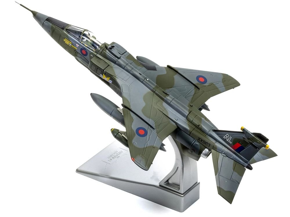 SEPECAT Jaguar GR.1 Aircraft "XX963/AL No.14 Squadron RAF Germany Bruggen" (1976) Royal Air Force "The Aviation Archive" Series 1/72 Diecast Model Car by Corgi view 5