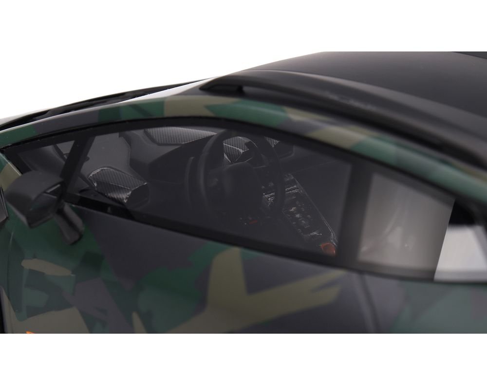 Lamborghini Huracan Sterrato All-Terrain "BOSCO" Green Camouflage 1/18 Model Car by Top Speed view 2