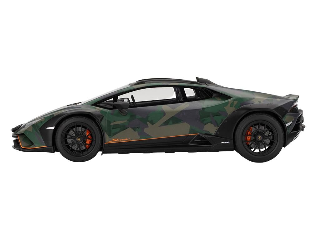 Lamborghini Huracan Sterrato All-Terrain "BOSCO" Green Camouflage 1/18 Model Car by Top Speed view 3
