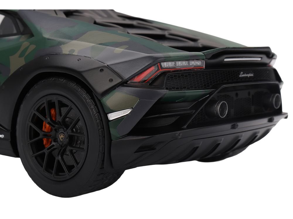 Lamborghini Huracan Sterrato All-Terrain "BOSCO" Green Camouflage 1/18 Model Car by Top Speed view 4