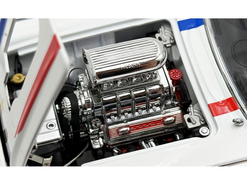 1961 Chevrolet Corvette Grand Sport Gasser "USA-1" White with Blue and Red Stripes Limited Edition to 362 pieces Worldwide 1/18 Diecast Model Car by ACME view 2