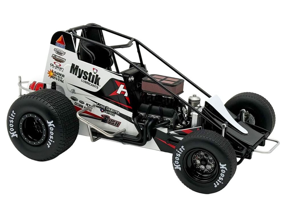 Winged Sprint Car #10 Ryan Timms "Liebig Motorsports - Hampel Oil" (2026) 1/18 Diecast Model Car by ACME view 3