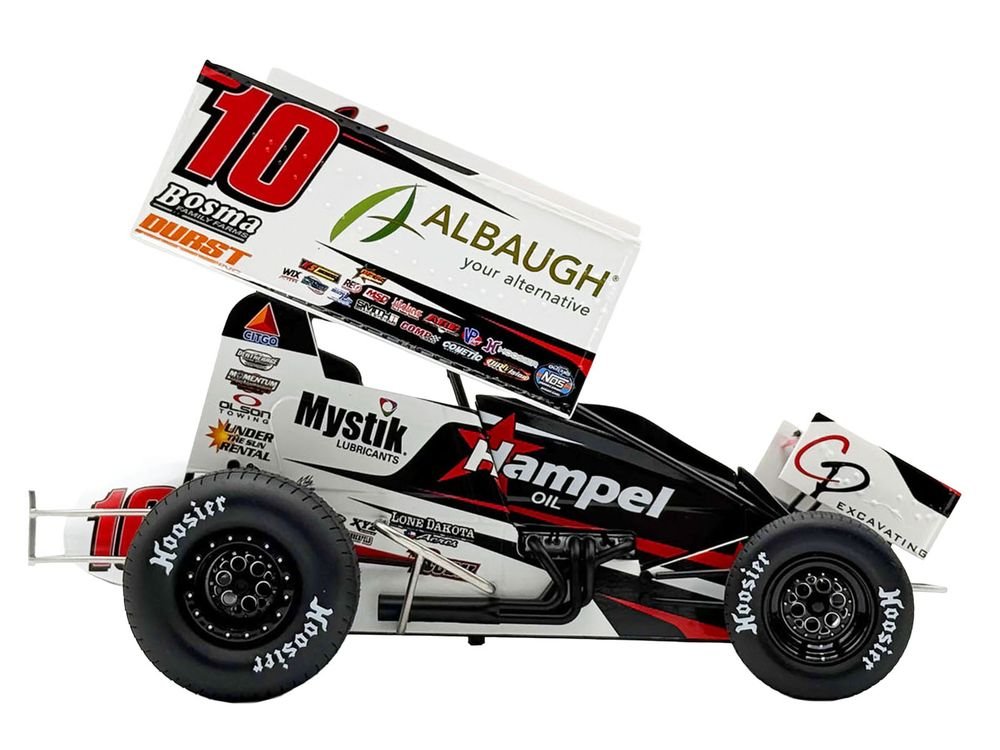 Winged Sprint Car #10 Ryan Timms "Liebig Motorsports - Hampel Oil" (2026) 1/18 Diecast Model Car by ACME view 4