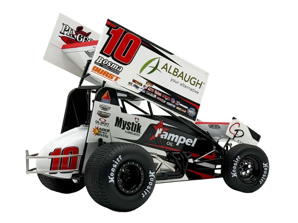 Winged Sprint Car #10 Ryan Timms "Liebig Motorsports - Hampel Oil" (2026) 1/18 Diecast Model Car by ACME view 5